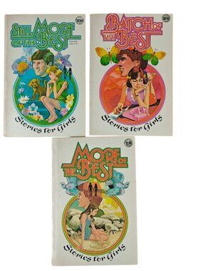 The Best Stories For Girls Set Of 3 Paperbacks Golden Press Vintage YA 1970s